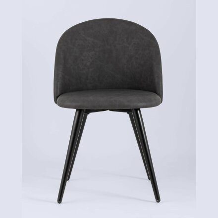 Стул Stool Group обеденный Лион цвет темно-серый обивка экокожа 