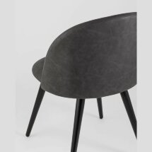 Стул Stool Group обеденный Лион цвет темно-серый обивка экокожа