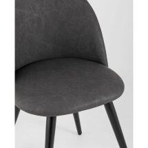 Стул Stool Group обеденный Лион цвет темно-серый обивка экокожа