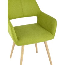 Стул Stool Group Кромвель травяной, широкая эргономичная спинка, удобные подлокотники, обивка плотная ткань, мета