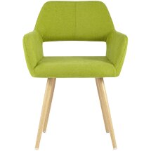 Стул Stool Group Кромвель травяной, широкая эргономичная спинка, удобные подлокотники, обивка плотная ткань, мета