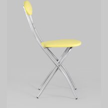 Стул складной Stool Group М8-01 Компакт желтый металлический каркас, обивка экокожа