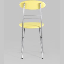 Стул складной Stool Group М8-01 Компакт желтый металлический каркас, обивка экокожа