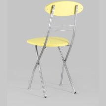Стул складной Stool Group М8-01 Компакт желтый металлический каркас, обивка экокожа