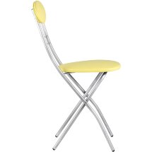 Стул складной Stool Group М8-01 Компакт желтый металлический каркас, обивка экокожа