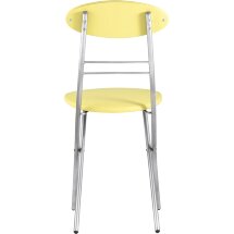Стул складной Stool Group М8-01 Компакт желтый металлический каркас, обивка экокожа