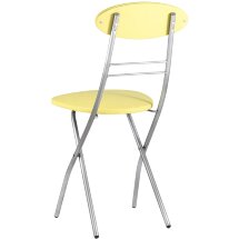 Стул складной Stool Group М8-01 Компакт желтый металлический каркас, обивка экокожа