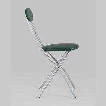 Стул складной Stool Group М8-01 Компакт зеленый металлический каркас, обивка экокожа