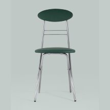 Стул складной Stool Group М8-01 Компакт зеленый металлический каркас, обивка экокожа
