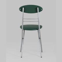 Стул складной Stool Group М8-01 Компакт зеленый металлический каркас, обивка экокожа