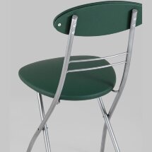 Стул складной Stool Group М8-01 Компакт зеленый металлический каркас, обивка экокожа