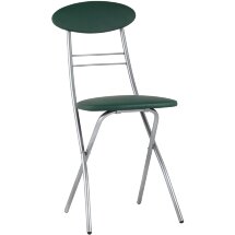 Стул складной Stool Group М8-01 Компакт зеленый металлический каркас, обивка экокожа