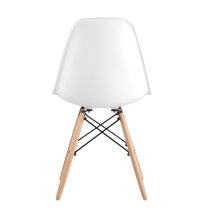 Стул Eames Style DSW белый (разборный каркас)