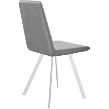 Стул DikLine 202 B22 GREY, ножки белые