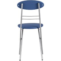 Стул складной Stool Group М8-01 Компакт синий металлический каркас, обивка экокожа