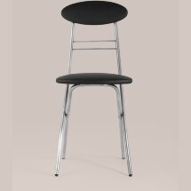Стул складной Stool Group М8-01 Компакт черный металлический каркас, обивка экокожа