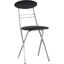 Стул складной Stool Group М8-01 Компакт черный металлический каркас, обивка экокожа