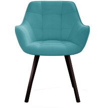 Стул DikLine 252 М поворотный, B15 MINT, ножки черные