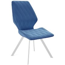 Стул DikLine 242M B8 BLUE/ ножки белые