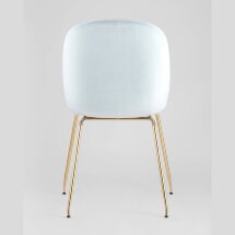 Стул Stool Group Beetle мятный, металлический каркас, бархатная обивка, золотые ножки