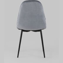 Стул Stool Group Тейлор обивка велюр серый ножки металл черные