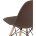Стул Eames Style DSW коричневый 
