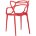 Стул пластиковый Stool Group Masters (Мастерс) красный с декорированной спинкой ножки пластик 