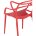 Стул пластиковый Stool Group Masters (Мастерс) красный с декорированной спинкой ножки пластик 