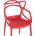 Стул пластиковый Stool Group Masters (Мастерс) красный с декорированной спинкой ножки пластик 