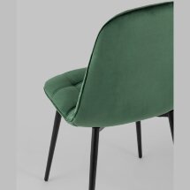 Стул Stool Group Тейлор обивка велюр зеленый ножки металл черные
