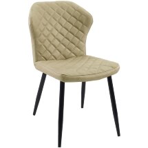 Стул DikLine 239М кож/зам BEIGE, ножки черные