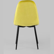 Стул Stool Group Тейлор обивка велюр желтый ножки металл черные