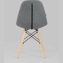 Стул Stool Group DSW SOFT темно-серый обивка рогожка ножки массив бука металлический каркас