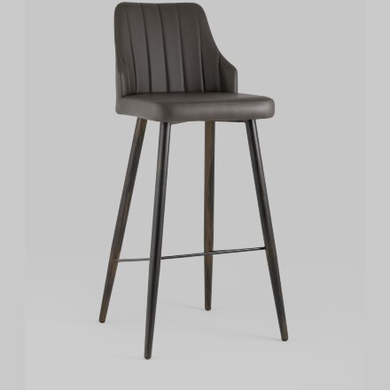 Стул барный Stool Group Коналл экокожа таупе металлические ножки 