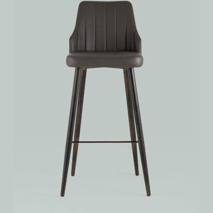 Стул барный Stool Group Коналл экокожа таупе металлические ножки 