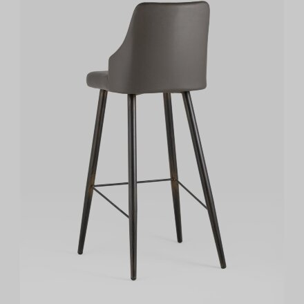 Стул барный Stool Group Коналл экокожа таупе металлические ножки 