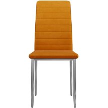Стул DikLine ТЕКС каркас хром/ B17 TERRACOTTA