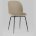 Стул пластиковый Stool Group Beetle бежевый ножки металл черный 