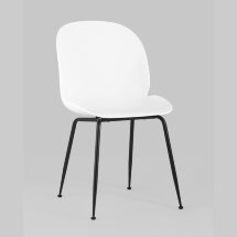 Стул пластиковый Stool Group Beetle белый ножки металл черный