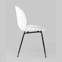 Стул пластиковый Stool Group Beetle белый ножки металл черный