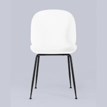 Стул пластиковый Stool Group Beetle белый ножки металл черный