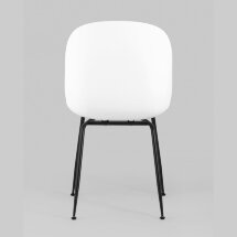 Стул пластиковый Stool Group Beetle белый ножки металл черный