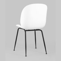 Стул пластиковый Stool Group Beetle белый ножки металл черный