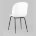 Стул пластиковый Stool Group Beetle белый ножки металл черный 