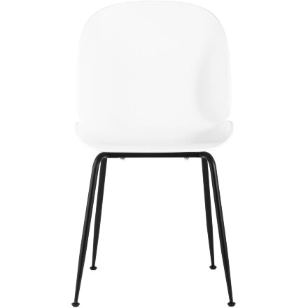 Стул пластиковый Stool Group Beetle белый ножки металл черный 