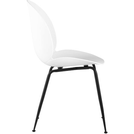 Стул пластиковый Stool Group Beetle белый ножки металл черный 