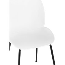 Стул пластиковый Stool Group Beetle белый ножки металл черный