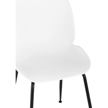 Стул пластиковый Stool Group Beetle белый ножки металл черный 