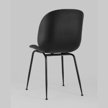 Стул пластиковый Stool Group Beetle черный ножки металл черный