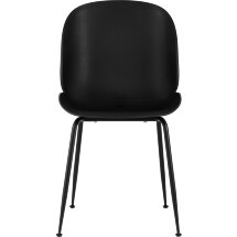 Стул пластиковый Stool Group Beetle черный ножки металл черный